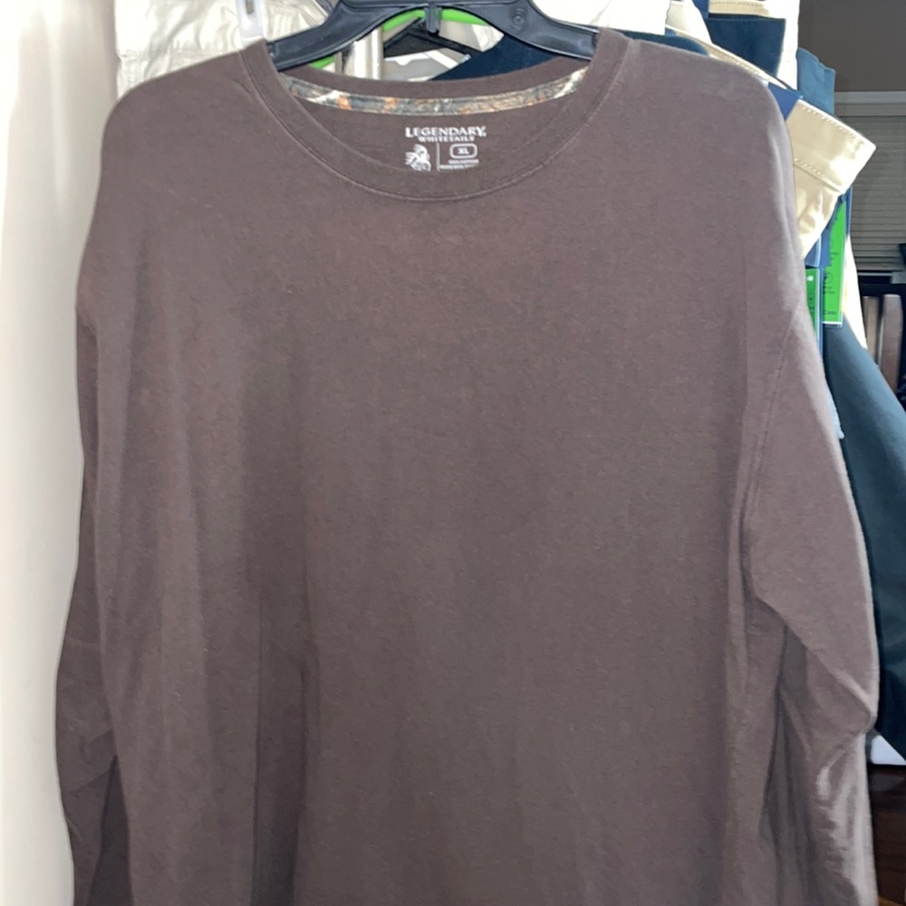 Men’s Long Sleeve Tee Brown